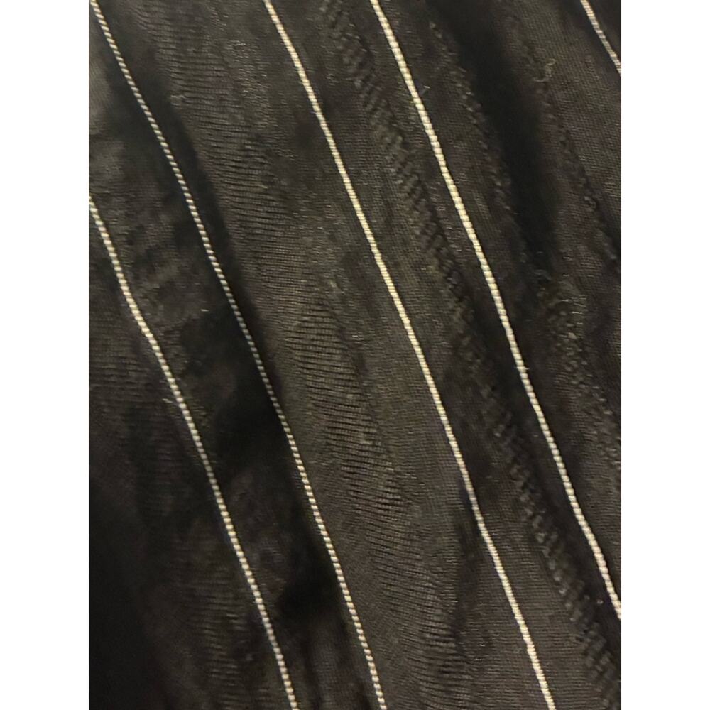 VINCE x Revolve Drapey Stripe Tiered Midi Dress | Black Pinstripe Minimialist 0 - Picture 6 of 11